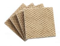 DURA-GRIP Heavy Duty 4" Square, 3/8" Thick Non-Slip Rubber (No Glue or Nails) Furniture Floor Pads, Protectors-Set of 8