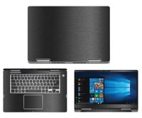 decalrus - Protective Decal for Dell Inspiron i7573 / 7573 (15.6" Screen) Laptop Dark Grey Texture Brushed Aluminum Skin case Cover wrap BAdellInspironi7573_2017Dark Grey