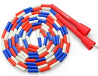 Beaded Jump Rope - Segmented Skipping Rope for Kids - Durable Outdoor Beads
