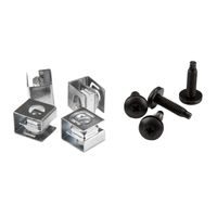 StarTech.com Server Rack Screws and Clip Nuts - 50 pack - 10-32 Screws - Rack Mount Screws - Network Rack Screws - Rack Mount Hardware (CLPSCRW1032)