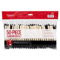 Artlicious - 1 inch Foam Paint Brush Value Pack of 50