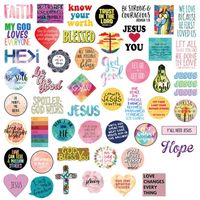 The Jesus Sticker Pack of 50 Stickers - The Office Stickers for Laptops, The Office Laptop Stickers, Funny Stickers for Laptops, Computers, Hydro Flasks (Jesus 50pcs)