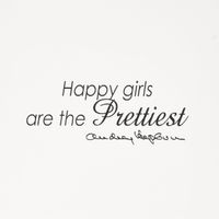 3dRose Happy girls are the PRETTIEST, quote - Greeting Cards, 6 x 6 inches, set of 12 (gc_163999_2)