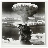 3dRose image of real photograph of nagasaki bomb going off - Greeting Cards, 6 x 6 inches, set of 12 (gc_171574_2)