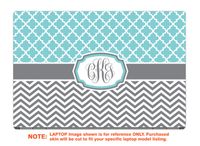 decalrus - Protective Decal for The Lenovo ThinkPad T470s (14" Screen) Laptop with Customized Monogram LEtnkpadT470s-Monogram2