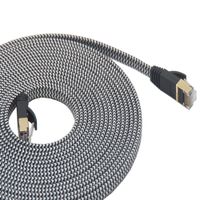 Cat7 82feet Ethernet Cable Nylon Braided Cnet cat 7 82FT InterCable Ethernet Cable RJ45 Network Cable Cat7 LAN Cable for PC Mac Router Laptop LAN Cable for PC Laptop Modem Router Cable Ethernet (82FT)