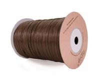 Ispie Rayon Raffia Ribbon Crochet Yarn 1/4" 100-Yard Chocolate