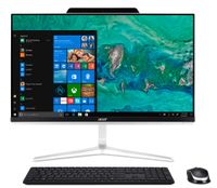 Acer Aspire Z24-890-UA91 AIO Desktop, 23.8 inches Full HD, 9th Gen Intel Core i5-9400T, 12GB DDR4, 512GB SSD, 802.11ac Wifi, USB 3.1 Type C, Wireless Keyboard and Mouse, Windows 10 Home, Silver