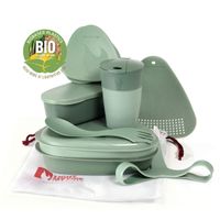 Light My Fire 8-Piece MealKit BIO Camping Mess Kit with Cup, Bowl, Plate, Spork and Storage Containers
