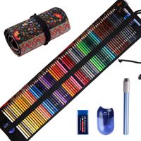 Premier Colored Pencils for Adults Coloring Books, Premium Artist Colored Pencil Set (72-Count), Handmade Canvas Pencil Wrap, Extra Accessories Included, Holiday Gift, Oil based Color Pencils