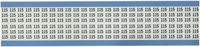 Brady WM-115-PK Repositionable Vinyl Cloth (B-500), Black on White, Solid Numbers Wire Marker Card (25 Cards)
