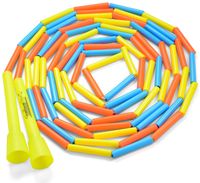 Beaded Jump Rope - Segmented Skipping Rope for Kids - Durable Outdoor Beads