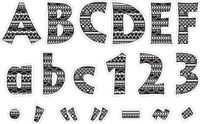 Barker Creek 4" Letter Pop-Outs - Boho Aztec, (BC1736)