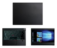 decalrus - Protective Decal for Lenovo ThinkPad E480 (14" Screen) Laptop Black Carbon Fiber Skin case Cover wrap CFlenovoThnkPadE480_14Black