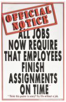 Poster #331 Motivational Poster Helps Students Learn to Finish Their Work in School and Class