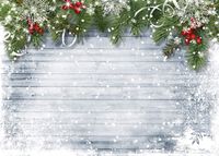 7x5ft Christmas Photography Backdrops Wood Board Photo Backgrounds Winter Snowflake Landscape Photo Backdrop for Christmas Party Decoration Studio Props SDJ-218