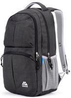 Mozone Large Lightweight Water Resistant College School Laptop Backpack Travel Bag (Black-01)