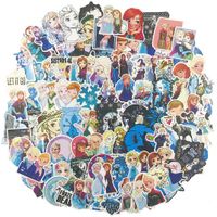 Cartoon Girl Laptop Stickers for Water Bottle, Cute Teen Travel Case Computer Wall Skateboard Motorcycle Phone Bicycle Luggage Guitar Bike Stickers Decal 100Pcs Pack (Princess)