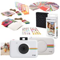 Polaroid Snap Instant Digital Camera (White) Starter Kit with Eva Case