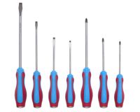 Channellock SD-7CB Magnetic Screwdriver Set (7 Piece) | Phillips and Slotted Screwdrivers with Go-Thru Steel Blades | High Torque, 3-sided CODE BLUE grips | Feature Laser Etched Steel Caps for Easy Identification
