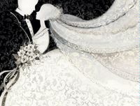 LANG - "Wedding Day" - Large Guest Book, Artwork by Susan Winget - Hardbound - 40 Pages - 9.25" x 7"