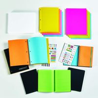 Astrobrights Back to School Note-Taking Supply Kit K-8, Assortment of Filler Paper, 3-Subject Notebooks, Journals, Cardstock and Color Paper, 10 Products Per Box (91616)