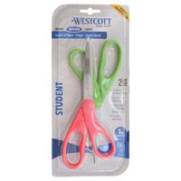 Westcott 7" Student Scissors 2pk, Assorted Colors