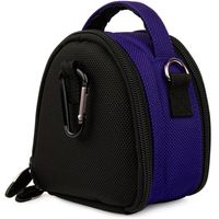 Blue Camera Bag Carrying Case for Canon HS ELPH 300 HS ELPH 310 HS ELPH 500 HS ELPH 510 HS S95 SD970 is SD1300 is SD1400 and Grey 6 Inch Mini Tripod