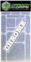 Non Slip Grip Tape Decal Textured Rubber Grip Sticky Stickers 13 Piece for iPhone Grip case Cell Laptop ipad Tablet (Silver Chrome)