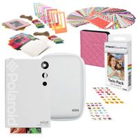 Polaroid Mint Instant Camera (White) Starter Kit with Eva Case