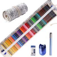 Colored Pencils for Adult Coloring Books, Premium Artist Colored Pencil Set (72-Count), Handmade Canvas Pencil Wrap, Extra Accessories Included, Holiday Gift, Oil based Colored Pencils