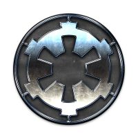 2X Sticker Set - Galatic Empire Metal Symbol - for Phone Grip Stent Cell Phones Tablets (Stickers Only)