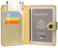 Zoppen Rfid Blocking Travel Passport Holder Cover Slim Id Card Case (#13 Champagne)