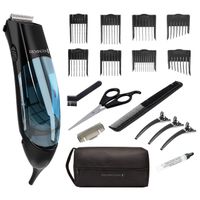 Remington HKVAC2000A Vacuum Haircut Kit, Vacuum Beard Trimmer, Hair Clippers for Men (18 pieces)
