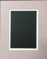 Pack of 10 8x10 Lavender and Cream Double Picture Mats Cut for 5x7 Pictures
