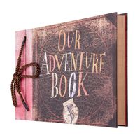 Gotideal Photo Album Scrapbook, DIY Handmade Album Photo Book Our Adventure Book Scrapbook Movie Up Travel Scrapbook for Christmas, Anniversary, Wedding, Travelling, Friend, Memory with Stickers
