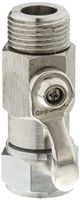 Krome Dispense 039-C270 Beer Shut Off Valve, Straight, Stainless Steel 304, 5/8" Inlet Thread, 5/8" Outlet Thread