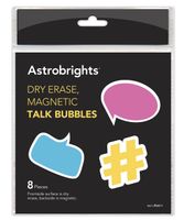 Astrobrights Teacher Decor, Dry Erase, Magnetic Talk Bubble, 8 pieces (99817-01)
