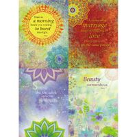 Tree-Free Greetings Positive Beautiful Universe by Sue Zipkin with Rumi All Occasion Card Assortment, 5x7 Inches, 8 Cards/Envelopes per Set (GA31639)