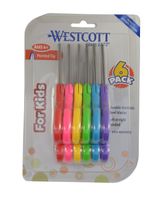 Westcott School Left and Right Handed Kids 5" Scissors, Pointed, 6 Pack (16455)