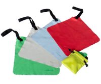 DewRagz Portable Microfiber Cleaning Cloth w/Travel Bag + Free Cloth w/Wallet Case ~Complete Kit~
