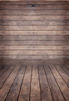 HUAYI 5x7ft Brown Wood Wall Floor Cotton cloth Backdrop Newborn photography Baby Photo Studio Props Adults Portrait pictures Background D-4926