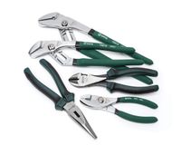 SATA 5-Piece Plier Set with Tongue-and-Groove (12-Inch and 10-Inch), Long-Nose (8-Inch), Diagonal (7-Inch) and Slip-Joint (6-Inch) Pliers - ST70001U