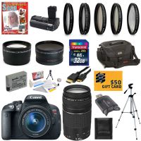 Opteka Battery Pack Grip / Vertical Shutter Release for Canon EOS Digital Rebel XTi & Rebel XT
