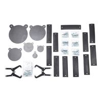 ShootingTargets7 - Complete Shooting Gallery in Box 3/16 inch AR400 for Pellet 22lr - Laser Cut USA Steel Gong Targets