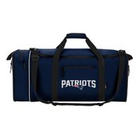 NFL New England Patriots NFL Steal Duffel, Navy, Measures 28" in Length, 11" in Width & 12" in Height