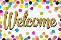 Teacher Created Resources Confetti Welcome Postcards (8894)