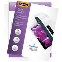 Fellowes Thermal Laminating Pouches, ImageLast, Jam Free, Letter Size, 3 Mil, 50 Pack (52225)