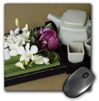 3dRose 8 x 8 x 0.25 Inches Mouse Pad, Thai Tea Pot and Cups by Cindy Miller Hopkins (mp_132963_1)