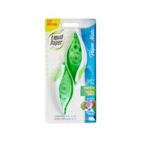 Paper Mate Liquid Paper DryLine Grip Correction Tape, Green , 2 Count